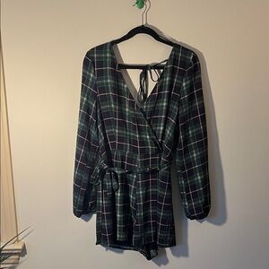 Miami Green and Blue Plaid Garment